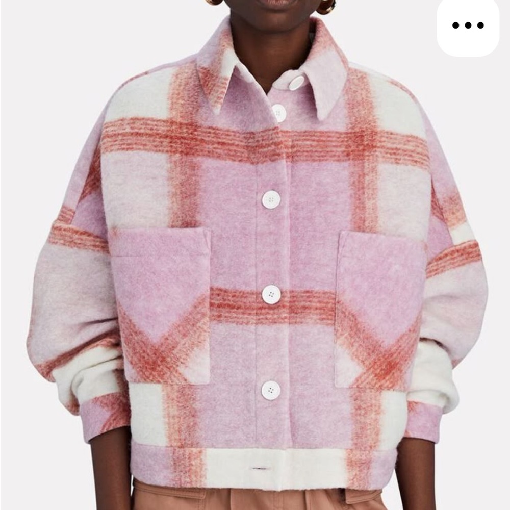 IRO Hanzel Plaid Shirt Jacket Small